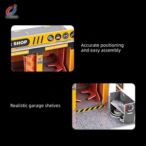 Chengji DIY <span class=keywords><strong>Garage</strong></span> di Parcheggio <span class=keywords><strong>Giocattolo</strong></span> con Stazione di Riparazione, Modellini Auto da Corsa in Lega Scala 1/64, <span class=keywords><strong>Garage</strong></span> in Metallo Pressofuso per Auto <span class=keywords><strong>Giocattolo</strong></span> - Product Image 3