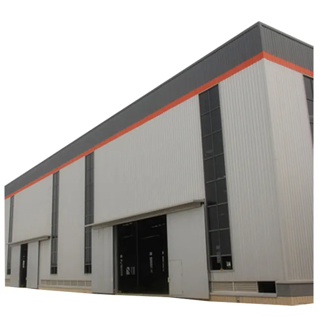 Projetado armazém hangar workshop, estrutura de aço luz de construção