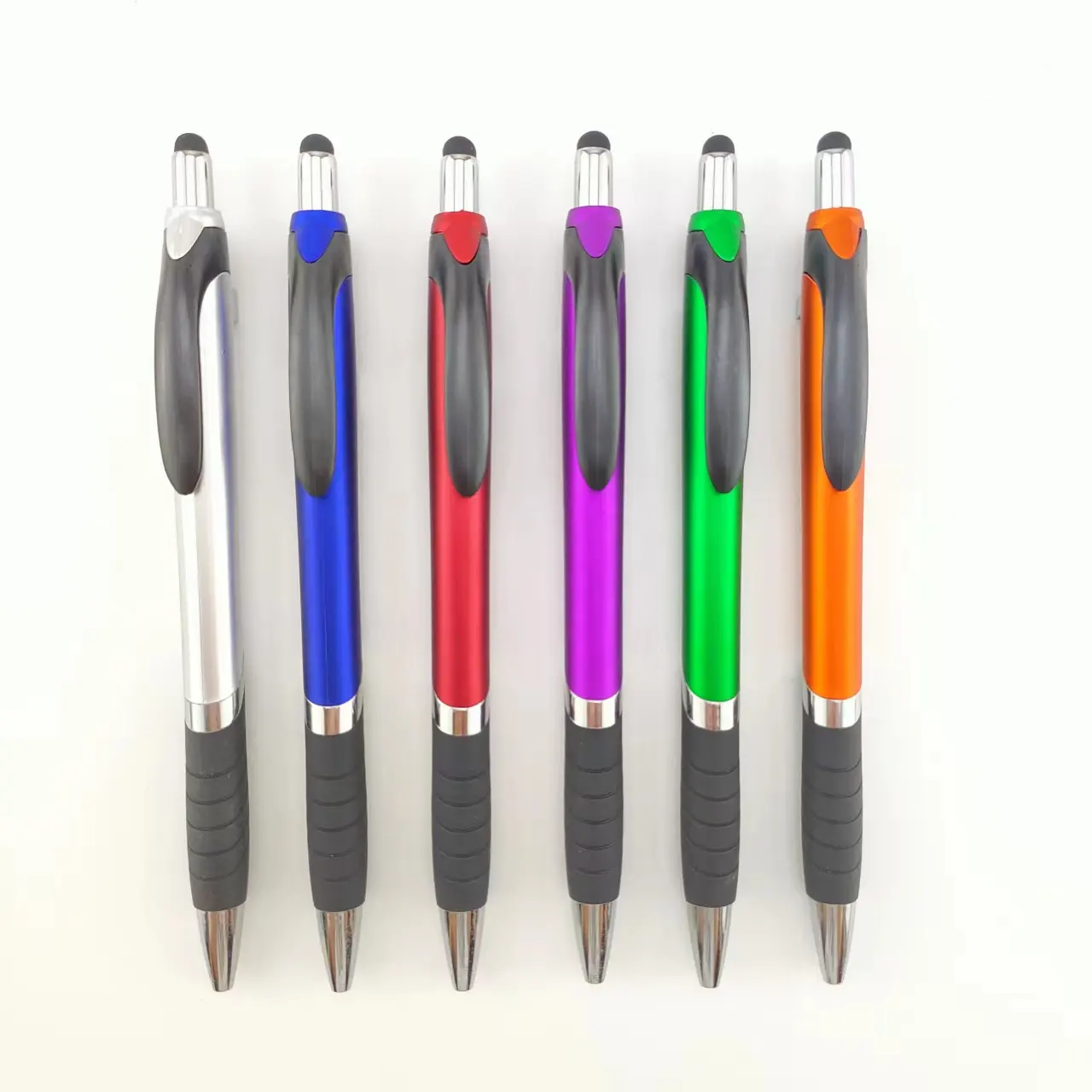 निर्माताओं द्वारा टच स्क्रीन पेन का थोक प्लास्टिक टच स्क्रीन बॉलपॉइंट पेन विज्ञापन पेन