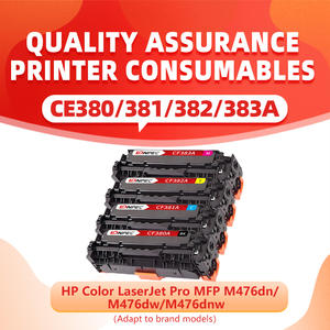 Cartouche de toner couleur compatible 312A CF380A Bk/<span class=keywords><strong>CF381A</strong></span> C/CF382A Y/CF383A M pour HP PRO Mfp M476 - Product Image 2