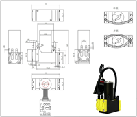 Mini pompe à air à membrane auto-amorçante 12V DC pour aquarium 2,2L/min 0,07MPa pour bulleur de bassin à poissons