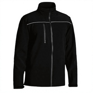 Blouson Bomber Court Marron Uni Personnalisé pour Homme, Col Montant, Boutons Cachés, Rembourrage en Poly Recyclé, Style Printemps High Street, Logo Frontal - Product Image 2