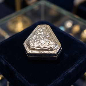 Conteneur en laiton plaqué argent - Product Image 1