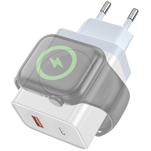 Nhanh chóng sạc Adapter pd20w qc18w USB-A + C xây dựng-in từ tính không dây sạc cho iWatch tường iPhone gan sạc - Product Image 1