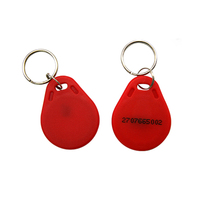 Badge rfid bon marché, contrôle d'accès, porte-clés rfid F08 13.56mhz à bas prix