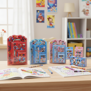 Juegos de crayones surtidos para niños al por mayor con lindos personajes de dibujos animados útiles escolares pastel al óleo con logotipo personalizado - Product Image 3