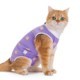 Traje de Recuperación Ligero <span class=keywords><strong>para</strong></span> Gatos con Estampado de Dibujos Animados, Ropa <span class=keywords><strong>para</strong></span> Mascotas <span class=keywords><strong>para</strong></span> Cuidado Postoperatorio en Interiores, Fácil de Usar - Product Image 4
