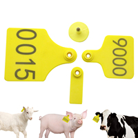 Tag Telinga Hewan Ternak HED-ET112 China Barcode untuk Sapi, Babi, Kambing, dan Domba