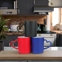 Mug à café en céramique 11 oz avec logo personnalisé, couvercle et poignée, blanc uni classique, tasses à sublimation, cadeaux de Noël pour hommes, femmes, famille