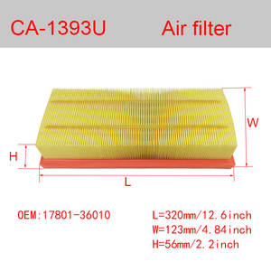 Filtre à <span class=keywords><strong>air</strong></span> CA-1391U 178010M030 1780121060 T178010M04 1612496780 1616368880 pour Toyota Corolla Prius Yaris Aqua Suzuki Citroën - Product Image 5