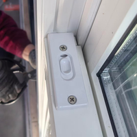 Ventana Americana Doble Abatible de PVC de Primera Calidad con Vidrio Templado, Insonorizada, Diseño Moderno para Cocina y Baño