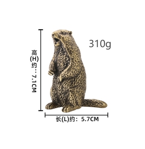 ใหม่ <span class=keywords><strong>WOODCHUCK</strong></span> เครื่องประดับทองเหลืองหนูสัตว์ตกแต่งงานฝีมือ - Product Image 2