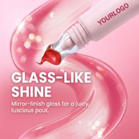 Gloss à lèvres imperméable personnalisé avec logo, avec porte-clés, hydratant, longue tenue, haute pigmentation, fini brillant, soin des lèvres