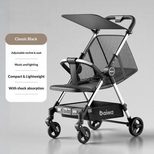 Passeggino Pieghevole Ultraleggero con Telaio in Lega di Alluminio, Capacità di Carico 50kg, Facile da Trasportare, Posizioni Seduta e Reclinabile, Modello Estivo - Product Image 5