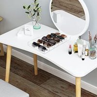 Organisateur de lunettes de vue portable en acrylique transparent de qualité supérieure à 6 emplacements, léger, présentoir à lunettes, plateau, tiroir de table