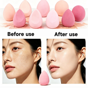 Juego de 14 Esponjas de <span class=keywords><strong>Maquillaje</strong></span> de Algodón Mini, Color Puro, Lavables, para Aplicar Polvo Facial - Product Image 4