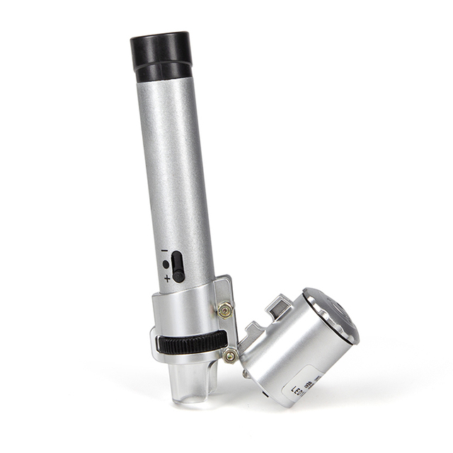 BIJIA Mini Microscope 100x Portable Microscope with LED Light