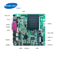 Procesador de cuatro núcleos J1900 integrado, 8 * USB 6 * COM DDR3L VGA + HD + LVDS, la placa base industrial Lvds Mini Itx más barata, 1 unidad