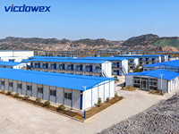 VICDOWEX Bâtiment préfabriqué modulaire de type K personnalisé avec un design contemporain pour le logement des travailleurs du bâtiment et des bureaux de chantier