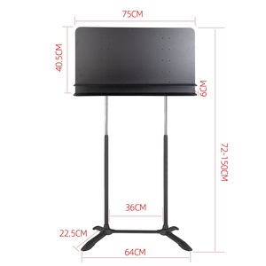 MUS059 Yinyu DDP RTS Soporte Grande de Aluminio para Conductor con Postes Telescópicos Dobles para Actuaciones de <span class=keywords><strong>Orquesta</strong></span> <span class=keywords><strong>Sinfónica</strong></span> - Product Image 2