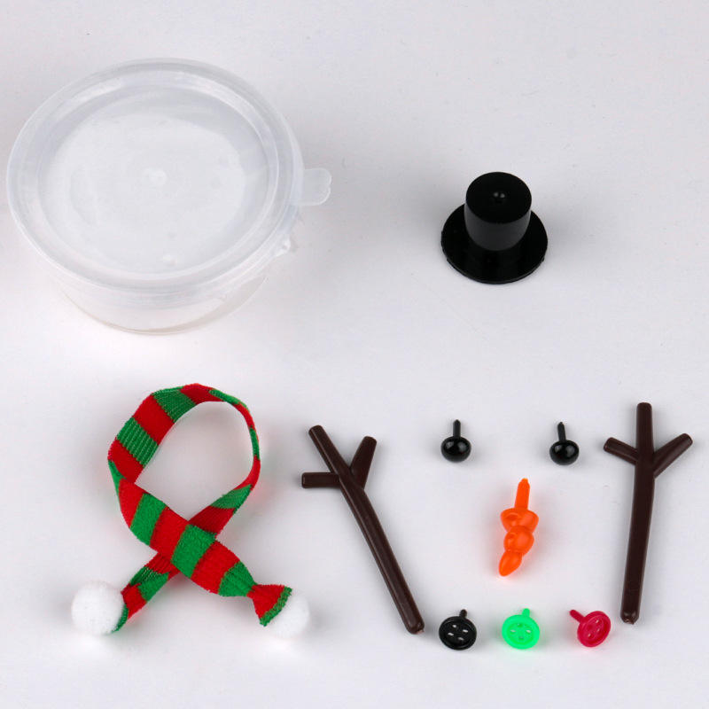11pcs Snowman Clay Making Kit with Black Hat
