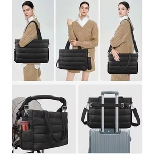 Bolsa de Pañales de Muestra Gratuita, Bolsa de Pañales para Bebé, Bolsa de Hospital, Bolsa de Viaje Grande para Mamá, con Estuche de Silicona para Chupón - Product Image 5