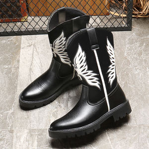 Botas Chelsea de media caña bordadas al por mayor para hombre, estilo vaquero - Product Image 2