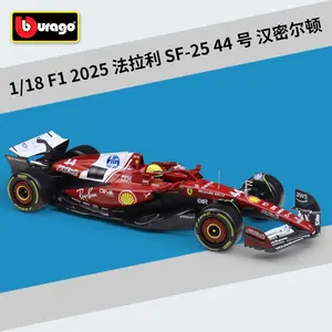 <span class=keywords><strong>Bburago</strong></span> 2025 <span class=keywords><strong>1</strong></span>:<span class=keywords><strong>18</strong></span> Ferrariii Sf-25 16 Leclerc Sf-25 44 Hamilton Formule <span class=keywords><strong>F1</strong></span> Voiture de course  Modèle de voiture en alliage moulé sous pression Jouet - Product Image 5