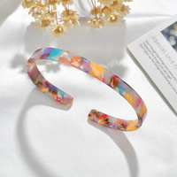 Bracelet à manchette en acrylique, nouveau Design, longueur 2019 CM, Bracelet de couleur léopard, d'imitation tortue, en acrylique, offre spéciale, 0.6