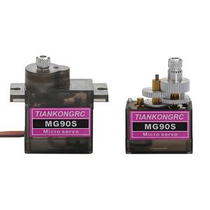 ไมโคร <span class=keywords><strong>MG90</strong></span> 9 กรัม เซอร์โวมอเตอร์เกียร์โลหะ แบบอนาล็อก 4.8V-6V Tower Pro MG90S สำหรับเฮลิคอปเตอร์บังคับวิทยุ เครื่องบิน เรือ รถยนต์ - Product Image 5