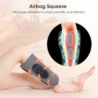 Masseur de mollets à compression d'air rechargeable OEM ODM, masseur de jambes et de bras électrique sans fil avec option de chauffage