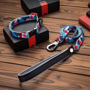 Conjunto de Collar y Correa Personalizados de Lujo para Perros, Productos para Mascotas de Todos los Tamaños, Collar y Correa de Entrenamiento para Perros Personalizados de Moda - Product Image 2
