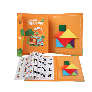 Juguetes educativos para el desarrollo de la inteligencia de los niños - Tangram de madera colorido, material didáctico para ayudar a la aprendizaje - Product Image 2