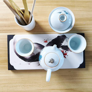 Plateau à thé en terre de diatomées rectangulaire multifonctionnel, support de rangement domestique, type tapis, référence 800886 - Product Image 1