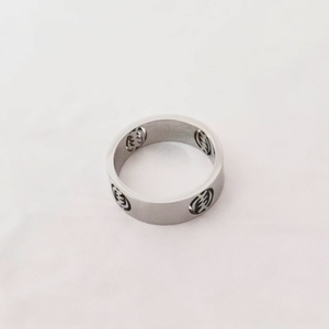 Anillo personalizado de acero inoxidable para mujer, sortija de Adinkra Gye Nyame Ghanaian, joyería gratis con símbolo africano - Product Image 3