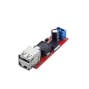 LM2596 DC 6V-40V To 5V 3A Double Dual USB Charge DC-DC Step-down Converter Module For Vehicle Charger