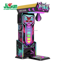 Machine d'arcade de boxe Fist Kick PK King Fighters, à monnayeur, construction en métal, plastique et acrylique, intégrée, garantie 1 an, version anglaise