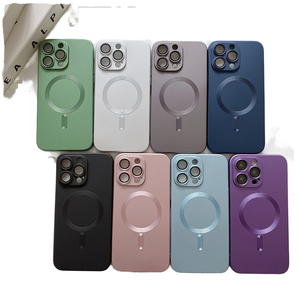 Étui de téléphone de luxe en TPU métallique mat avec protection d'objectif, antichoc magnétique, compatible avec la charge sans fil 5G pour <span class=keywords><strong>8</strong></span> <span class=keywords><strong>Plus</strong></span> - Product Image 1
