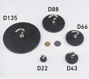 Zware rubber beklede magnetische haken, sterke magnetische zuighaken voor tent- en autolakbescherming - Product Image 3