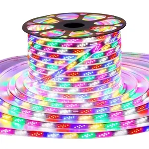 Rgb LED Strip ánh sáng 2835 SMD 180led/M 25 wát/mét 220V không thấm nước linh hoạt ánh sáng Ribbon Diode Băng 16 màu sắc với bộ điều khiển