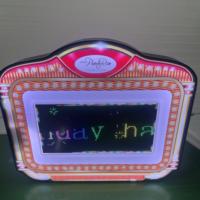 Feliz cumpleaños LED VIP desplazamiento texto programado mensaje pantalla Digital letras estrella tablero señal botella presentador para club nocturno