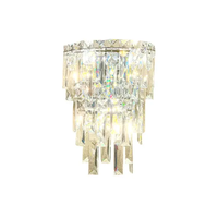 Lampe murale LED moderne en cristal pour hôtels, villas, duplex, salons, couloirs intérieurs de luxe, chambres et décoration d'intérieur