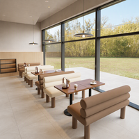 Canapé de café personnalisable de style minimaliste moderne, ensemble table-chaise pour salon de thé et pâtisserie, chaise de réception commerciale pour salle à manger