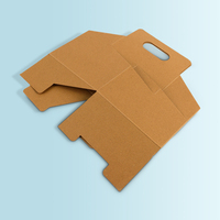Porte-gobelet à café jetable durable en papier kraft à emporter porte-boisson ondulé bon marché avec poignée livraison de boissons café