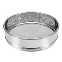 Tamis de laboratoire 10 mailles, tamis d'essai de 8 pouces de diamètre en tissu métallique en acier inoxydable 304 de 2 mm pour sols industriels et de laboratoire