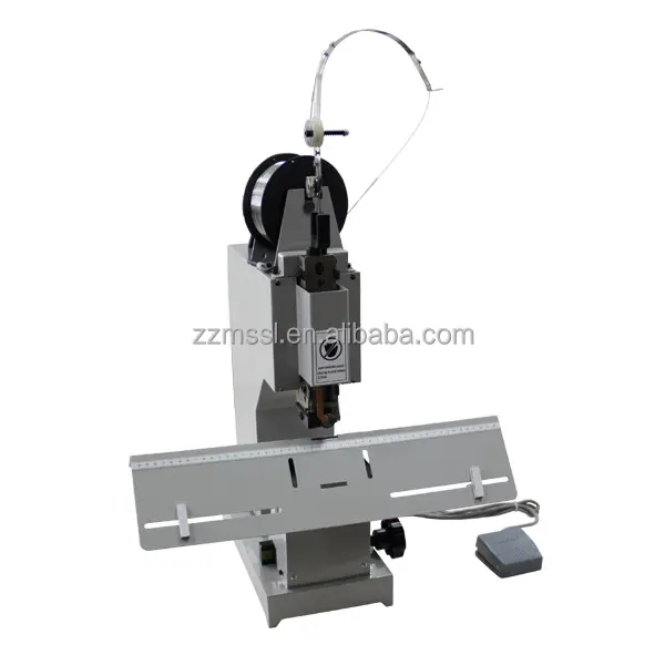 Single Head Book Wire Stitcher/Manual Saddle Stitching Stapler Machine