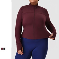 Veste de sport tendance de haute qualité grande taille, grande taille, pour femmes, pour la salle de sport, le fitness, le yoga