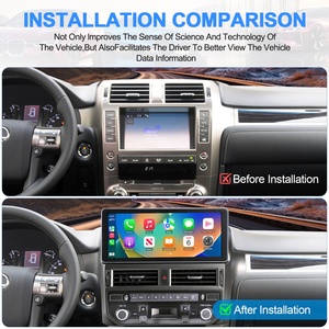 Navihua New Design 12.3inch Android Car Radio GPS Navigation Multimedia Carplay Autostereo DSP Unit for Lexus GX GX460 2010-2019 - Product Image 2