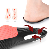 Solette in TPU con Supporto Arco Plantare Regolabile - Lunghezza 3/4, Design Unisex in 2 Pezzi per Correzione Piedi Piatti, Pronazione Eccessiva/Deficiente e Gambe a X/O