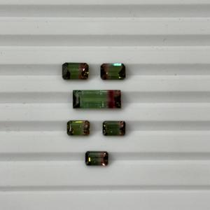 Hermosas Turmalinas de Sandía Naturales, Corte Octogonal con Separación de Color, Gemas Sueltas para Joyería Hecha a Mano, Venta al Por Mayor - Product Image 5